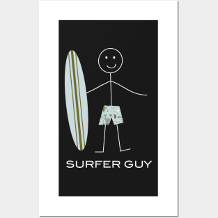 Funny Mens Surfing Design Posters and Art